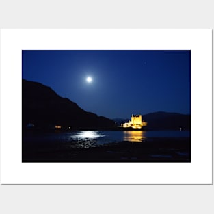 Castle Scotland Moon / Swiss Artwork Photography Posters and Art